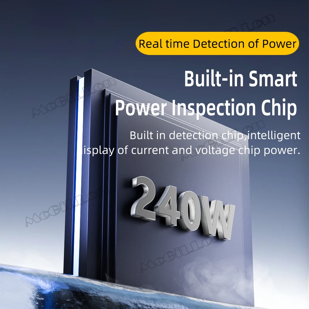 Pantalla LED transparente 240W USB4.0 40Gbps tipo C a C adaptador OTG 8K @ 60Hz 5A Cable de carga rápida para iPhone 15 14 Tablet Laptop - imagen 3