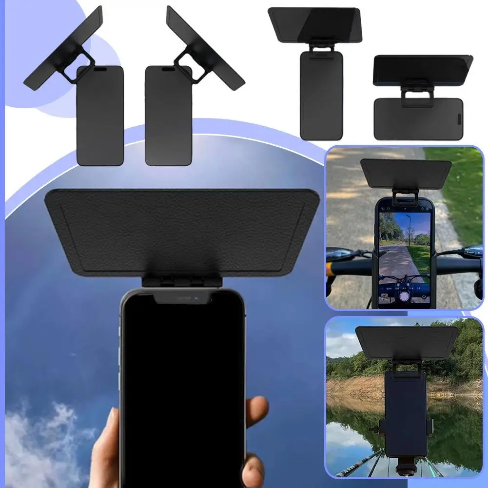 Visera plegable para teléfono móvil, ajuste multiángulo, fácil instalación, portátil, impermeable, a prueba de sol, antideslumbrante para teléfono móvil