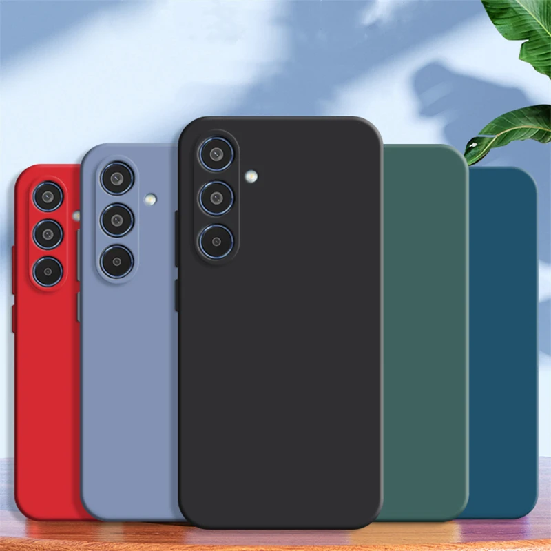 Funda de silicona mate de lujo para Samsung Galaxy A16 A26 A36 A56 A06 A07 A17 4G 5G Funda TPU Fundas a prueba de golpes