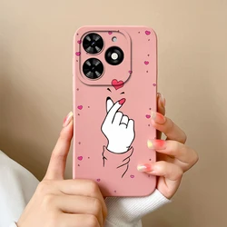 Tecno Spark Go 2024 Funda Silicona – Protección Cámara Corazón Simple