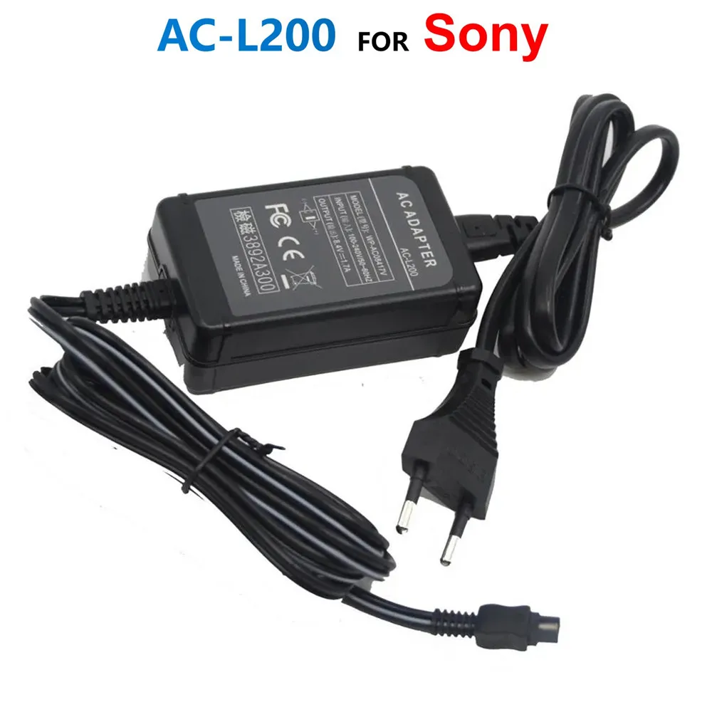 Adaptador de corriente AC-L200 L200B L200C L200D, cargador para Sony DCR-DVD109, DCR-HC20, HDR-CX6, HDR-HC38, VG900, HDR-CX550V