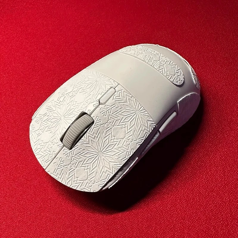 Pegatina antideslizante de ratón Ultraglide para AJazz AJ199, pegatinas antisudor, cinta antideslizante, copo de nieve, versión fina, resistente al desgaste, 1 Juego