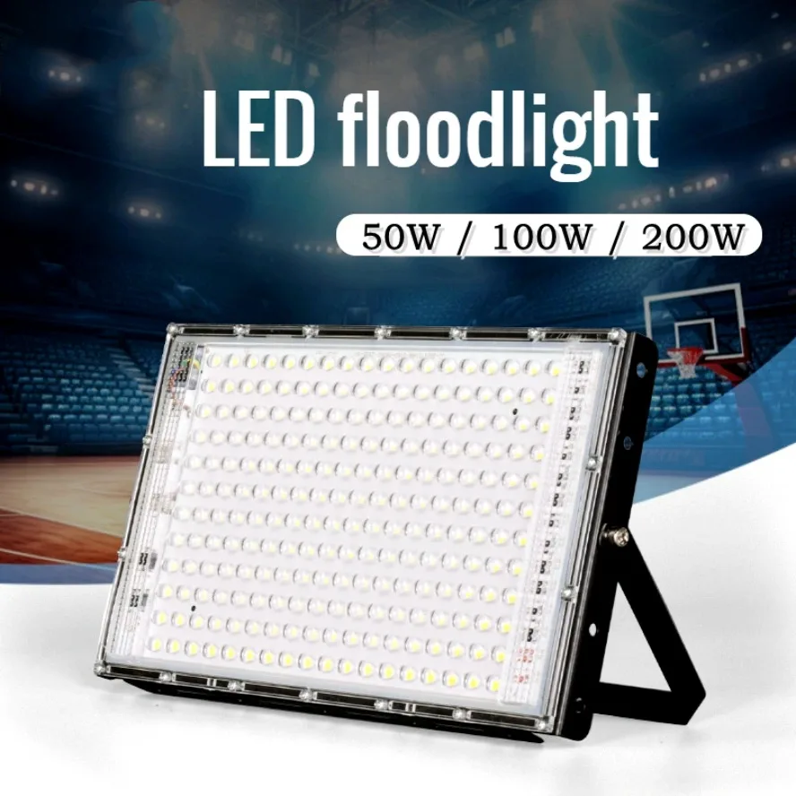 Reflector grande ultrabrillante 200W 100W para exteriores IP66 AC220V múltiples protecciones para jardín fiesta iluminación exterior foco