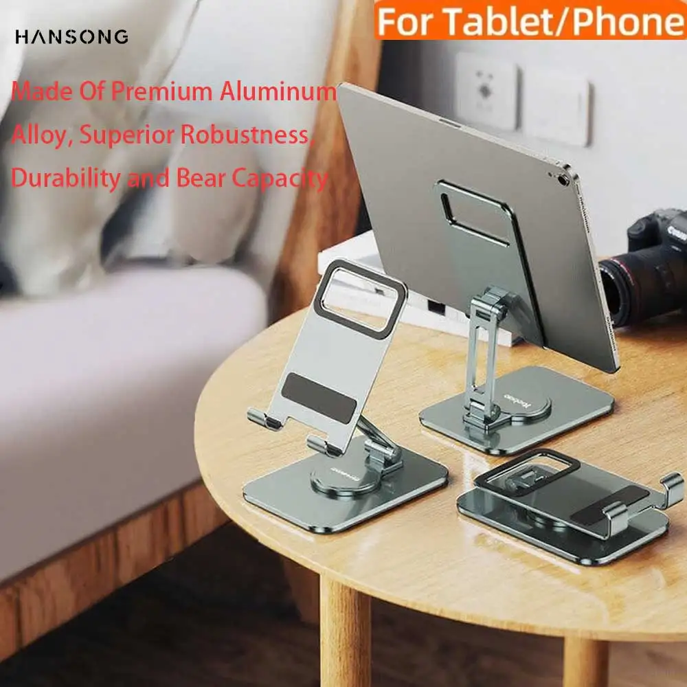 360 ° Soporte de rotación para tableta, soportes plegables ajustables para iPad, teléfono, Samsung, Xiaomi, Lenovo, Huawei, soporte para tableta