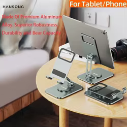Soporte Giratorio Plegable para Tablet y Móvil Ajustable