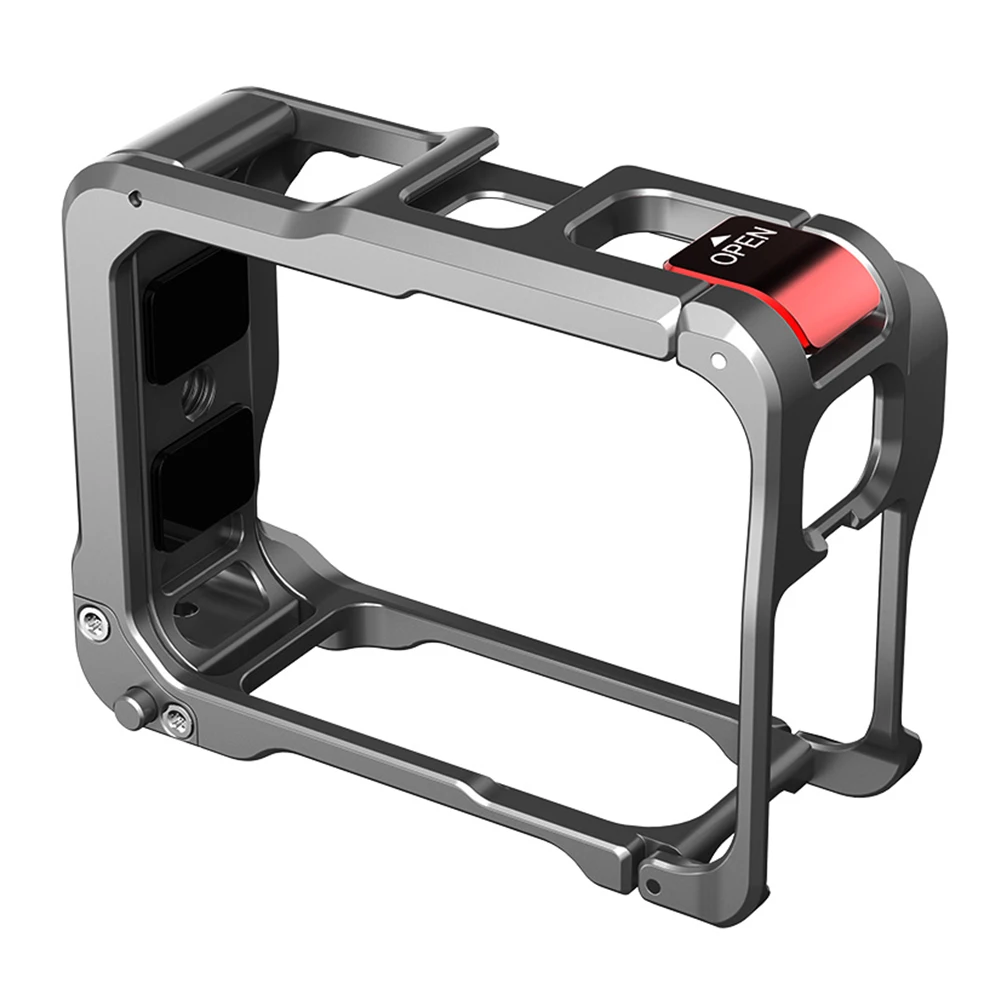 Caja de aluminio con soporte de zapata fría, marco protector de cámara con jaula metálica para cámara Insta360 Ace Pro 2 - imagen 4