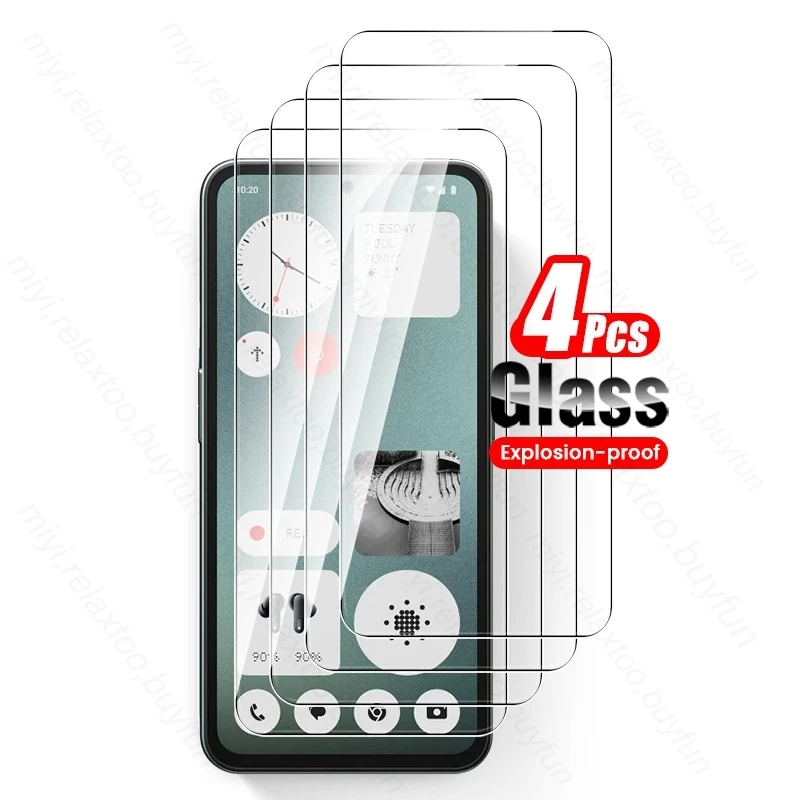 Protector de pantalla de vidrio templado, 4 piezas para nada, CMF, 1, 5G