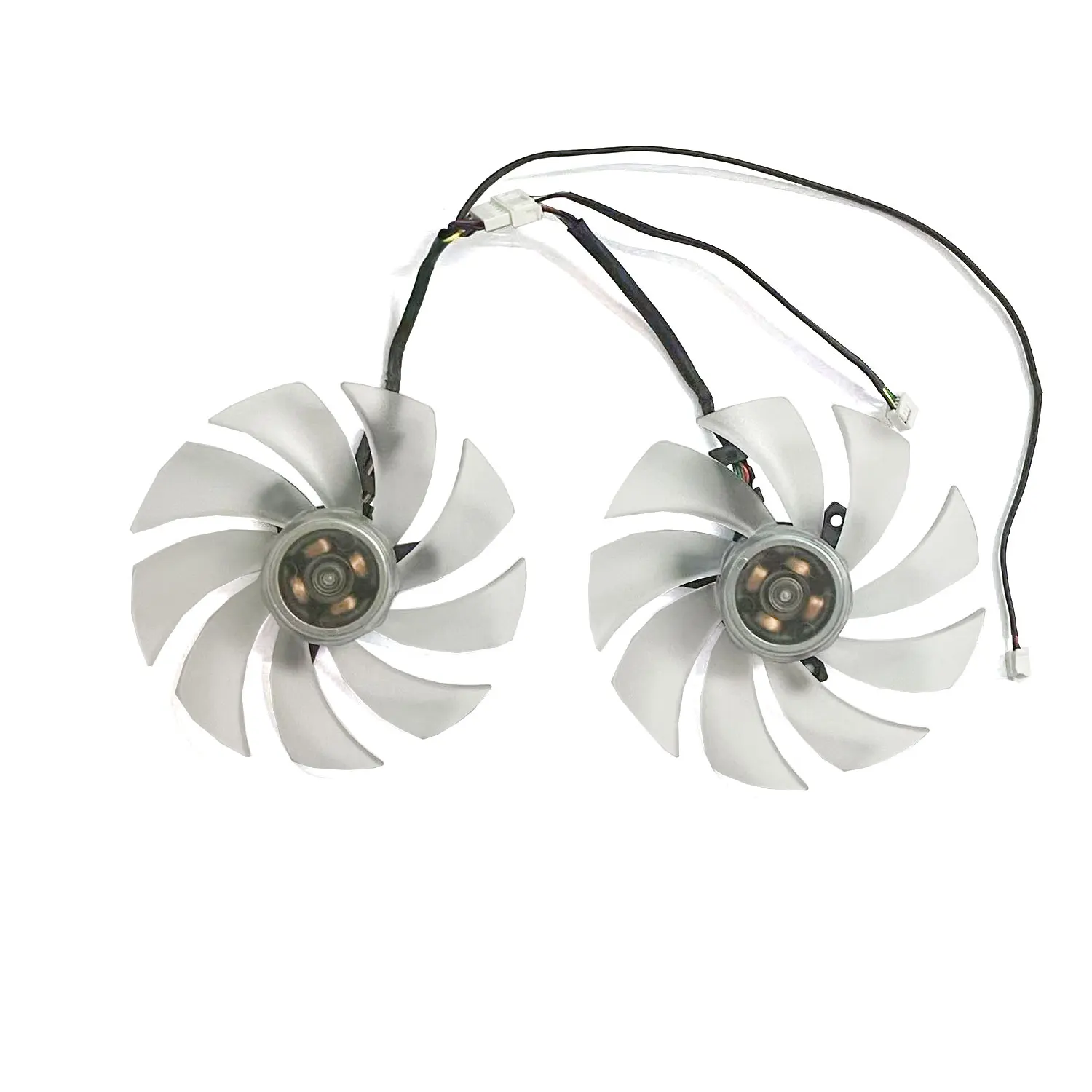 Ventilador GPU de 98MM 4PIN FD10015H12D DC 12V 0.55A RX 6650 XT para Powercolor Hellhound Sakura AMD Radeon ™   RX 6650 XT 8GB GDDR6 - imagen 2