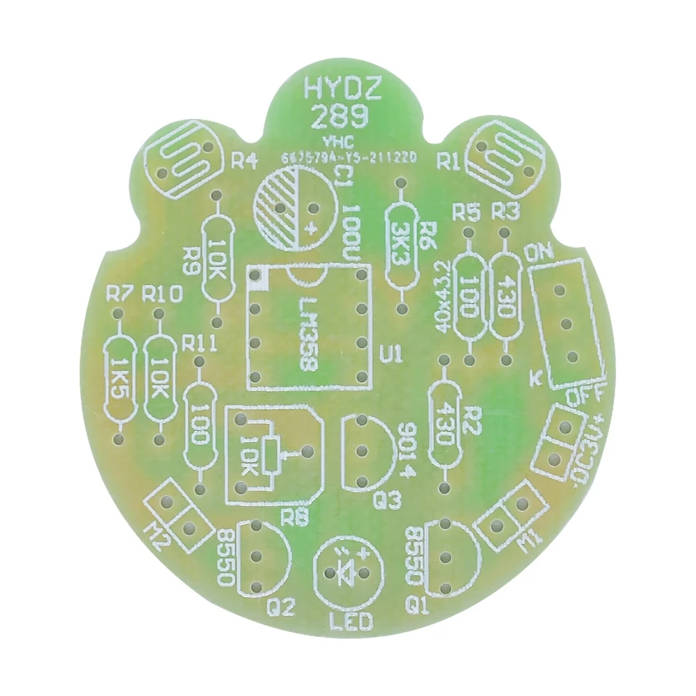 Luz LED de respiración para soldar, Kit de bricolaje, simulación de luciérnaga intermitente, Robot de juguete, Sensor fotosensible, pieza de Robot móvil, electrónico - imagen 5
