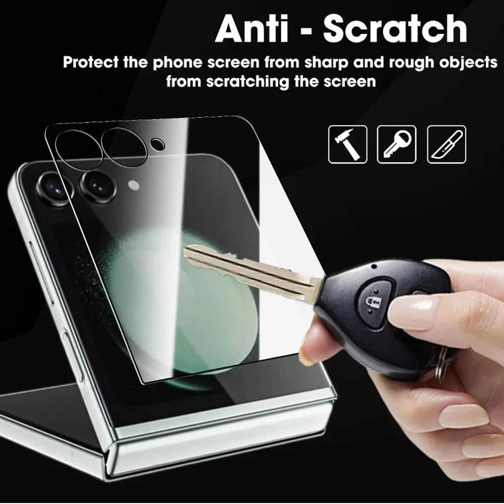 1/2/3 Uds ZFlip7 Protector de pantalla exterior de vidrio templado fácil de instalar para Samsung Galaxy Z Flip 7 película protectora para Z Flip7 5G - imagen 4