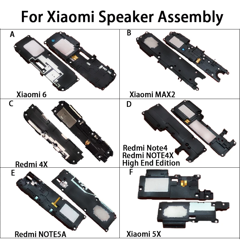 YUXI-altavoz de edición alta para Xiaomi, montaje de altavoz, receptor de llamada, 6, MAX2, 5X, Redmi 4X, NOTE5A, note4, NOTE4X, 1 unidad