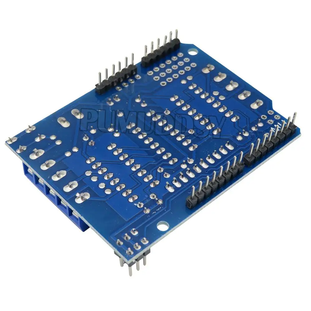 Escudo de accionamiento de Motor L293D, módulo Duemilanove Dual para Arduino, placa de expansión de accionamiento de Motor, Escudo de Control de Motor - imagen 2