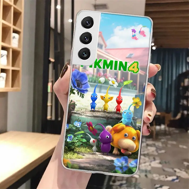 Juego p-pikins 4 Funda de teléfono con llamada de silicona para Samsung Galaxy S23 S24 S25 Ultra S21 Plus S20 FE S22 S10 + Funda de borde - imagen 4