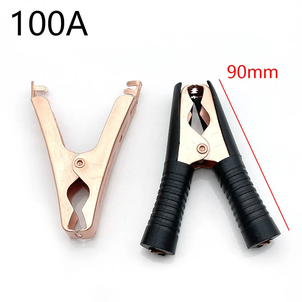 Pinzas de cocodrilo Pinzas de cocodrilo Abrazadera de cocodrilo con tornillos, conector de pinza de cocodrilo Conecte el enchufe para batería - imagen 3
