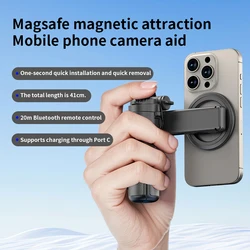 Soporte magnético para teléfono con palo selfie Bluetooth