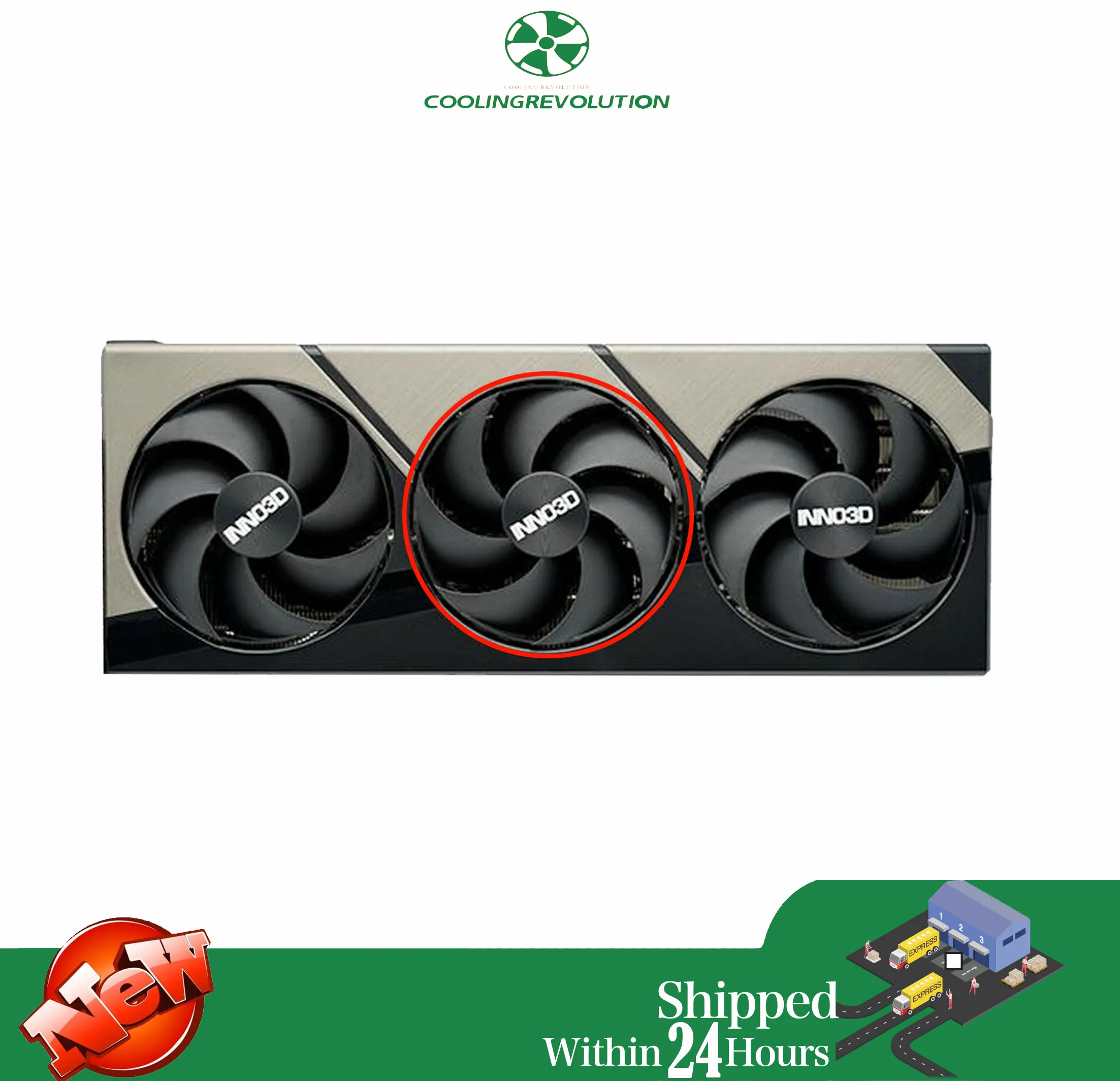 Ventilador de tarjeta gráfica para INNO3D GEFORCE RTX 4090 X3 OC, 98MM, FD10020M12D - imagen 5