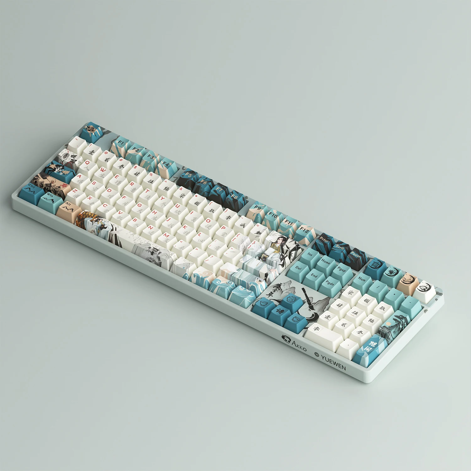 Akko 5108B Plus Joy of Life Teclado mecánico RGB Cherry Profile 108 teclas Full Size RGB Hot Swap con cable/2,4G/Bluetooth inalámbrico