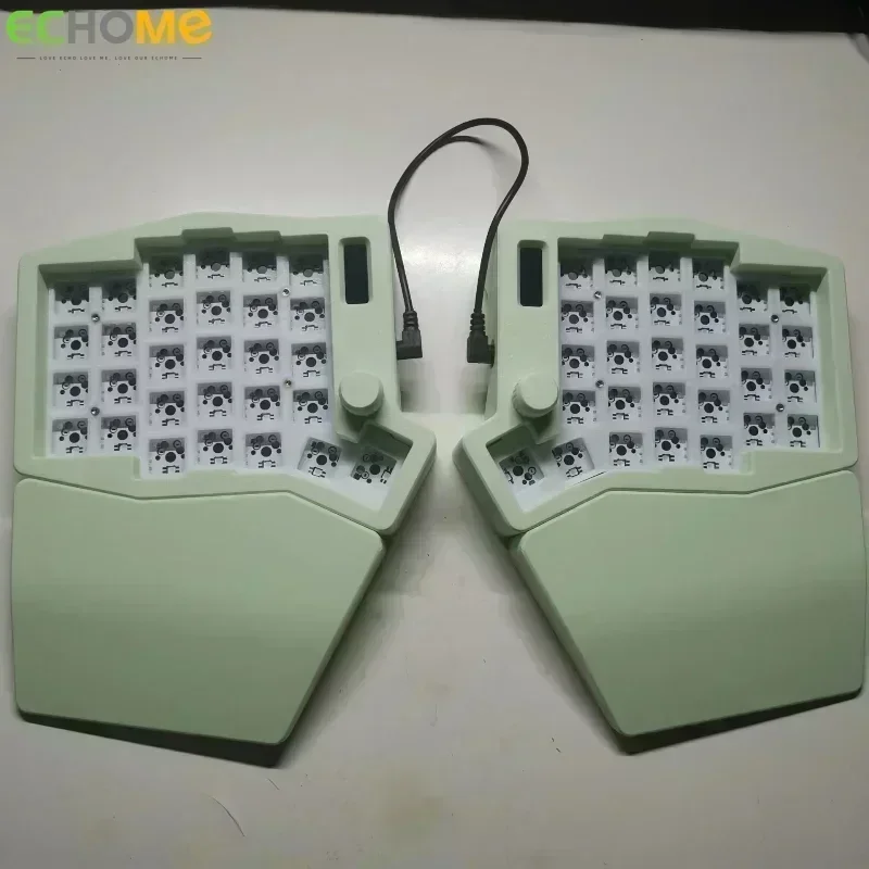 Sofle V2 Kit de teclado mecánico dividido y descanso personalizado Rgb Qmk a través de Rp2040 Control principal interruptor MX de intercambio en caliente Crkbd tablero de tecla dividida