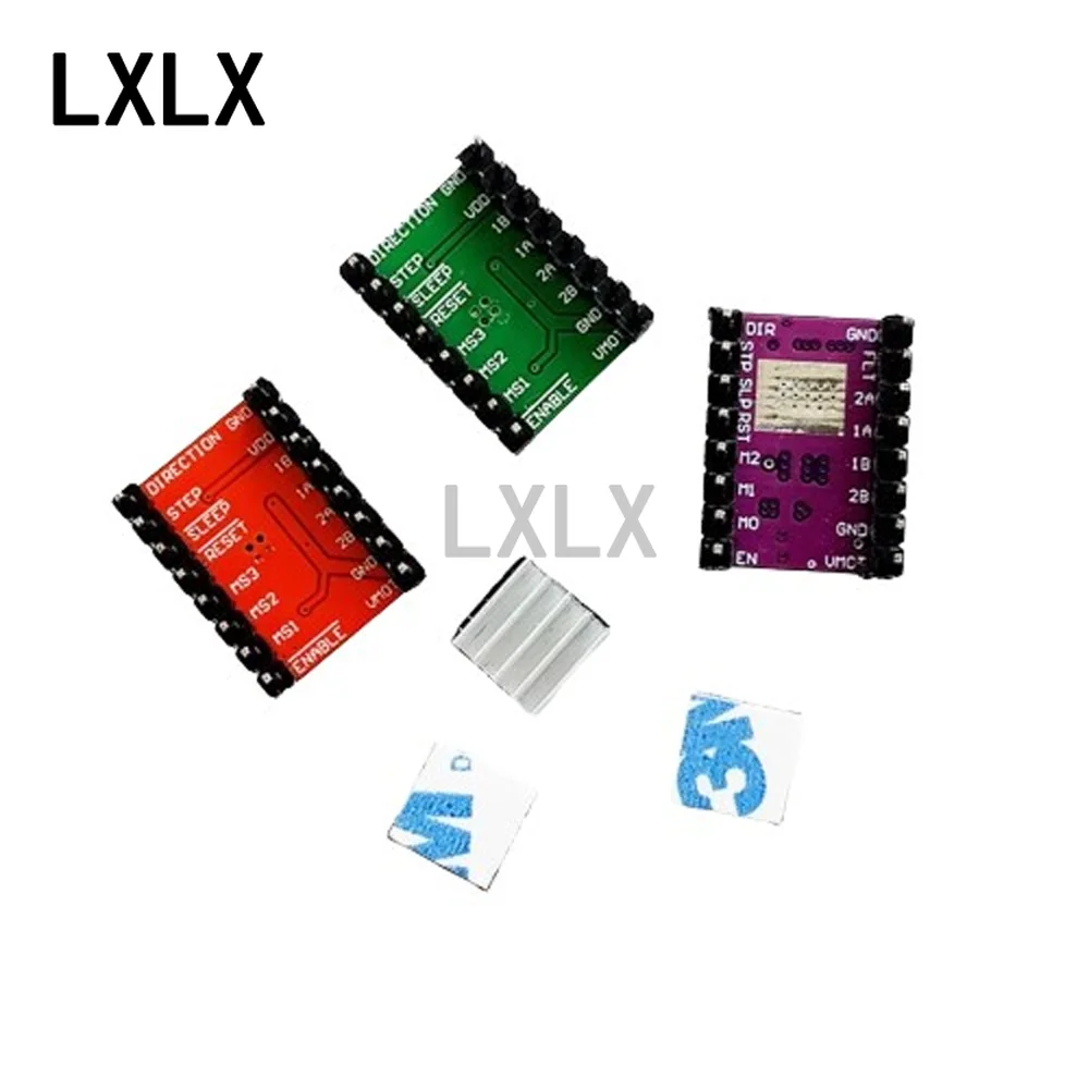 Controlador de Motor paso a paso, placa verde de disipador de calor para impresora 3D, 5 piezas, A4988, DRV8825, Reprap - imagen 5