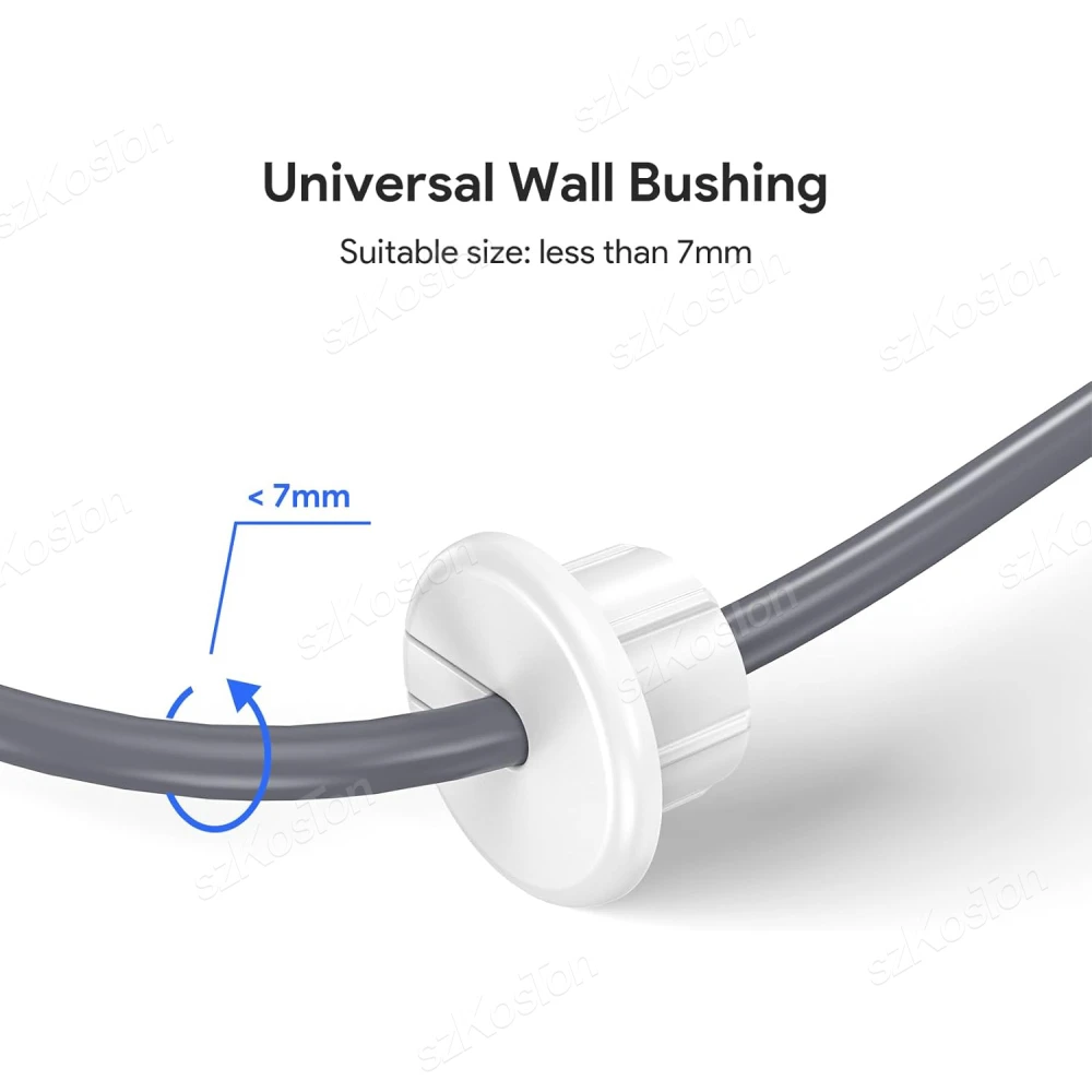 1-Zoll Wandbuchse Tülle für Starlink Dishy Ethernet Kabel Organizer Netzwerk Draht Möbel Draht Loch Kabel Routing Kits - imagen 4