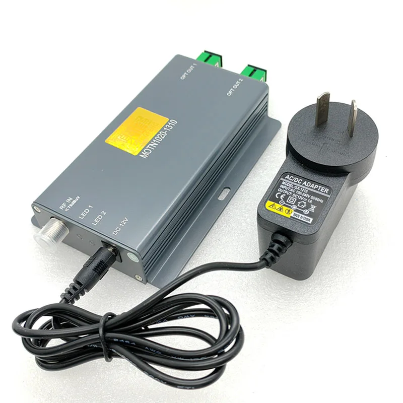 Transmisor óptico FTTH CATV 1310/1550nm AGC/ATT Control de potencia óptica, ancho de banda de 47-1000MHz, salida de doble puerto 10dBm al por mayor - imagen 2