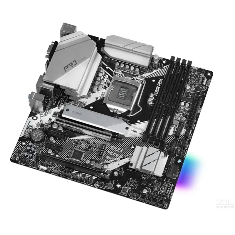 Placa base para ASRock Z490M Pro4, Z490, DDR4, 128GB, compatible con i3-10105T, 10900, 10400F, G640, CPU, PCI-E, 4,0, NVMe, SSD, USB 3,2, Micro ATX - imagen 2