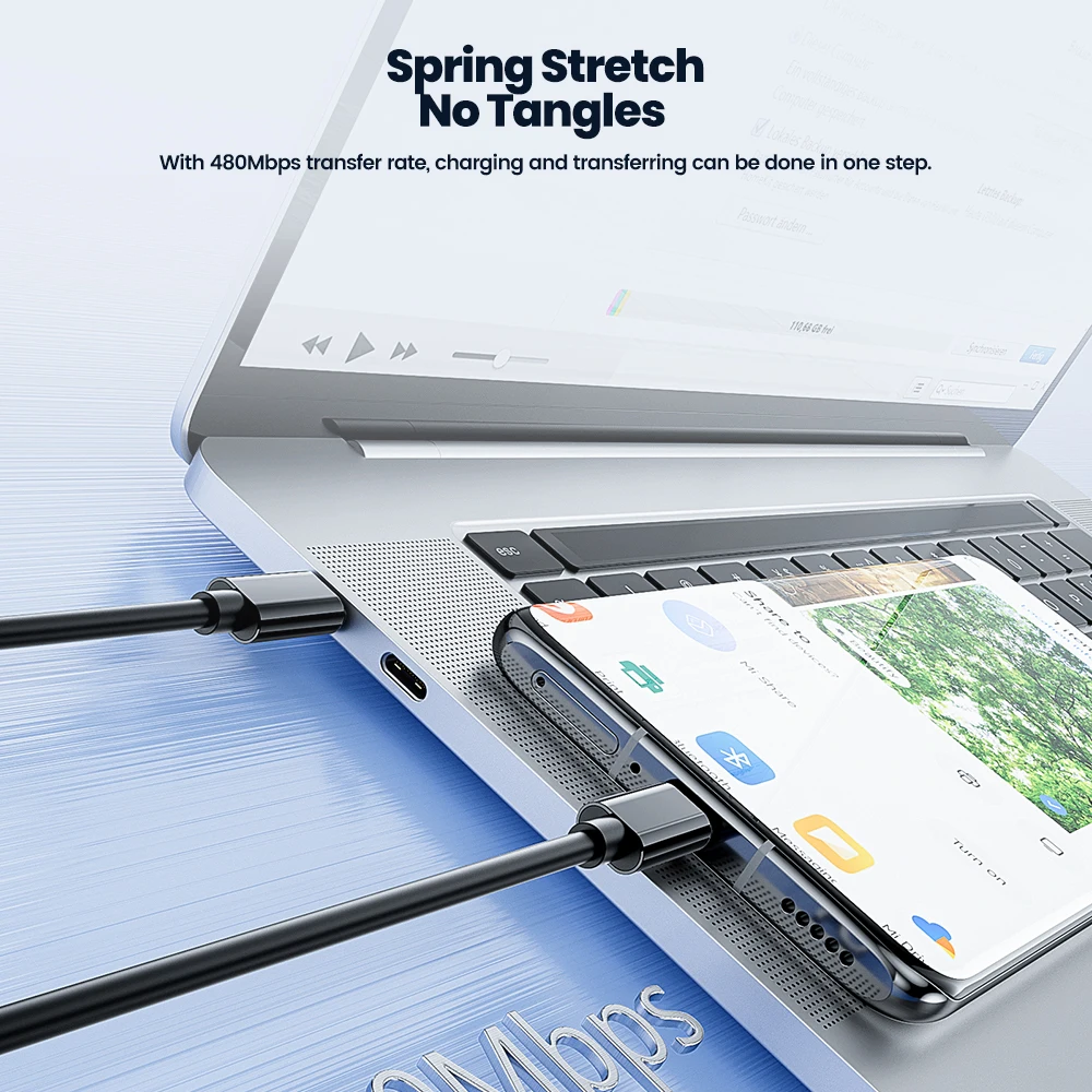 Toocki-Mini Cable de datos para reloj, cargador inalámbrico USB C a Tpye C, Cable de carga rápida, caja organizadora multifunción de viaje - imagen 5