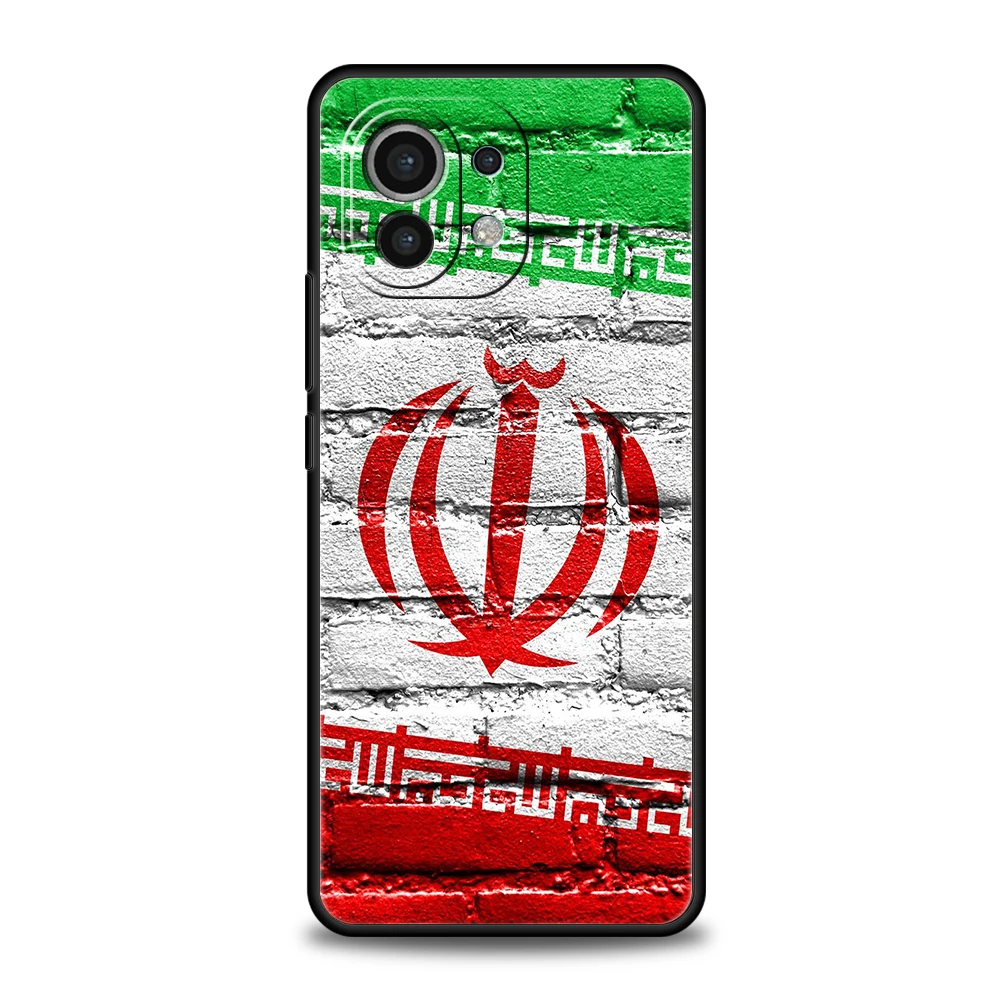 Funda de teléfono para Xiaomi 15 14 13 12 Lite 14T 13T 12T Pro Poco X7 X6 X5 X4 X3 NFC F7 Ultra F6 Pro cubierta suave mapa arte bandera de Irán - imagen 4