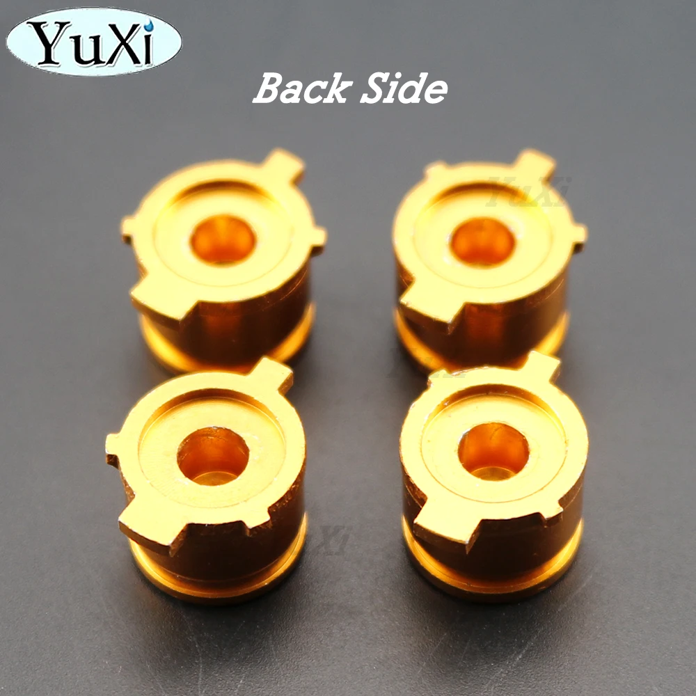Juego de tapas de botón de Metal ABXY para PS4, PS3, Kit de botones direccionales Bullet de aluminio para Playstation 4, piezas de controlador de mando - imagen 2