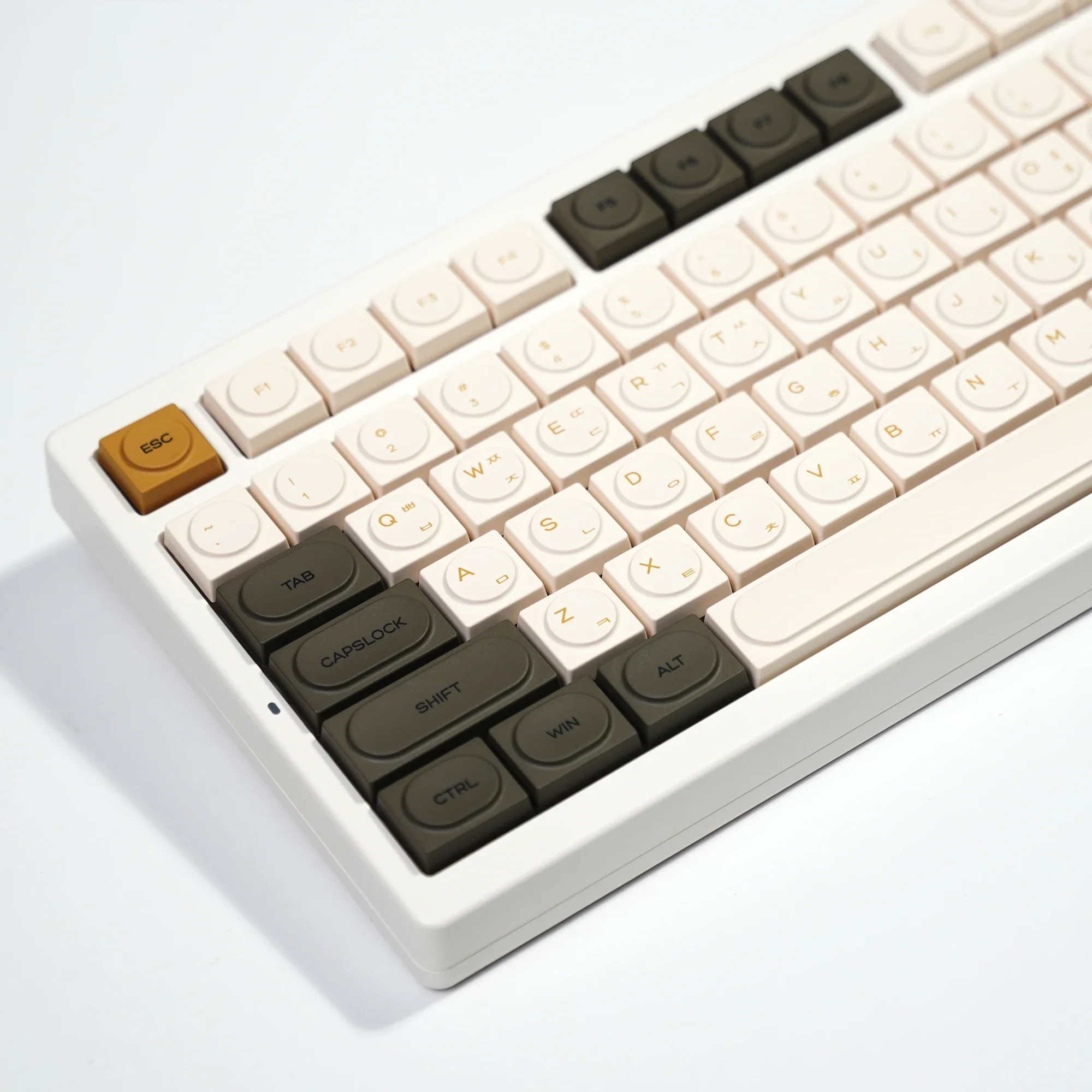 KBDiy-Juego de teclas coreanas brillantes, 138 teclas, perfil de cereza personalizado, teclas Retro PBT para teclado mecánico, interruptores MX DIY