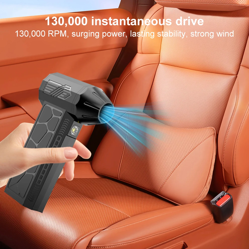 Mini ventilador Turbo Jet 130000 Motor sin escobillas RPM, ventilador violento Turbo, vientos fuertes, potente ventilador de conducto de mano de 50 m/s - imagen 3