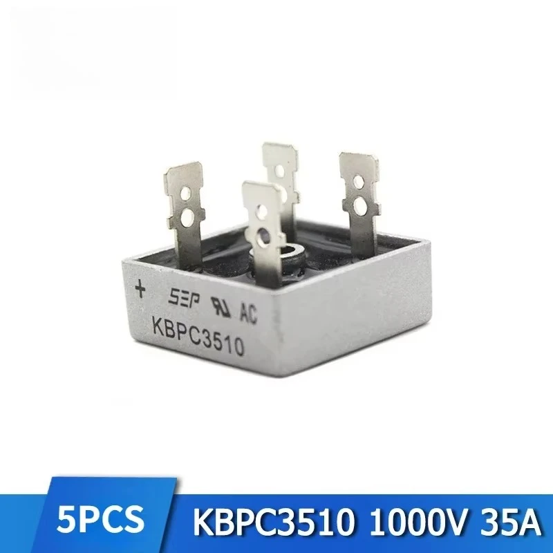 5 uds diodo rectificador de puente KBPC2510 KBPC3510 KBPC1510 KBPC5010 KBPC1010 GBJ1510 GBJ2510 GBJ3510 GBU1510 GBU3510 Kit rectificadores - imagen 5