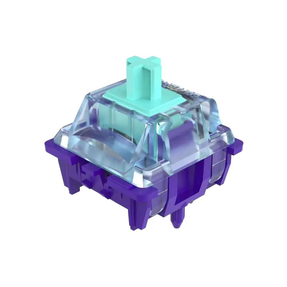 Teclado mecánico GK61 Anne Pro 2, conmutador Gopolar Azure Dragon, V3, 5 pines, 63g, 18mm, resorte de dos etapas, Lubed de Gateron - imagen 4