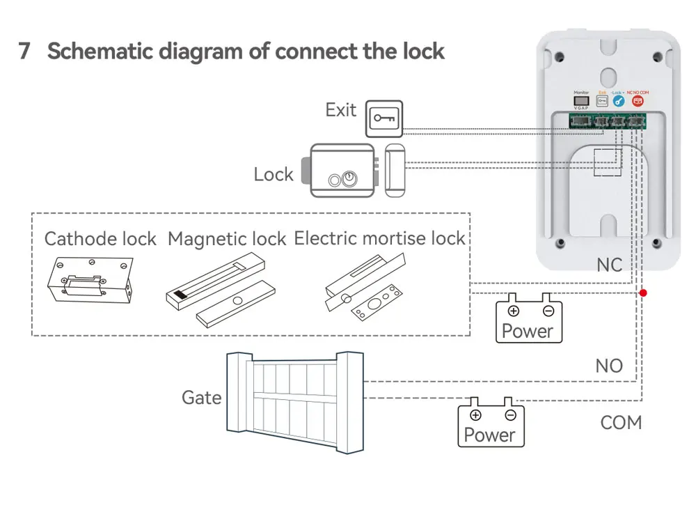 1080P TUYA Wifi Video sistema de timbre portero puerta RFID cámara de desbloqueo 7 pulgadas 2 pantalla táctil LCD, Control de acceso de videoportero - imagen 5