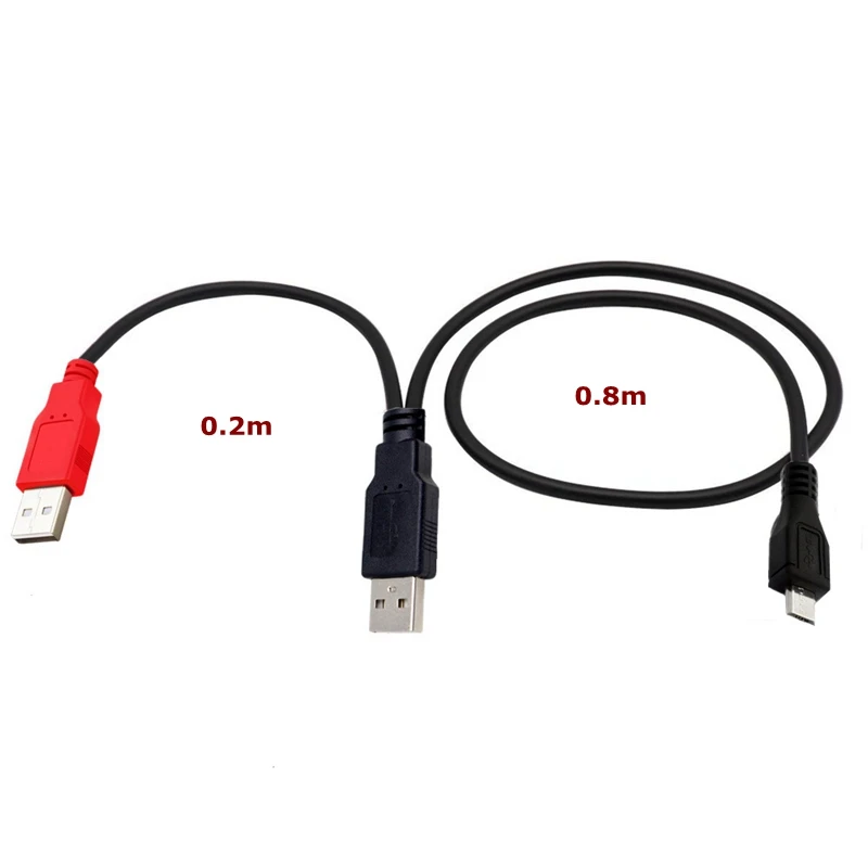 Cable Y triple USB - Detalle del conector Micro USB