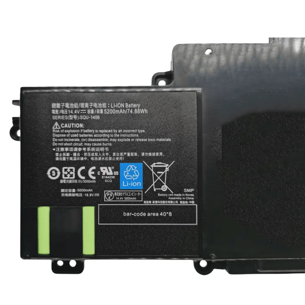 Batería genuina SQU-1406 14,4 V 74,88 Wh para IBUYPOWER Chimera CX-9 Spectre 13 Ultrabook 911-E1 - imagen 3