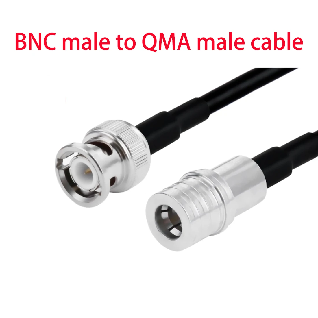 1 unidad de mamparo BNC macho/hembra a conector QMA/Jack adaptador de Cable coaxial RF RG58 30CM/50CM/100CM nuevo - imagen 2