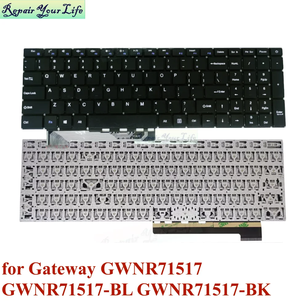 Nuevo teclado para portátil GWNR71517 en inglés de EE. UU. para Gateway GWNR71517-BL GWNR71517-BK 15,6 "Ultra delgado MB 3501063 F0006-063 - imagen 4