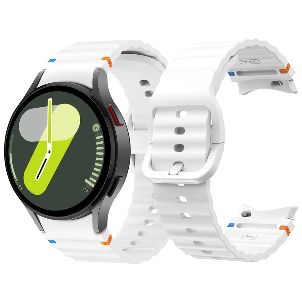 Correa para Galaxy Watch 7, Correa deportiva para Samsung Galaxy Watch FE 4 5 Pro, 45mm, 6, 7, 44mm, 40mm, 47mm, 46mm, correa de silicona clásica