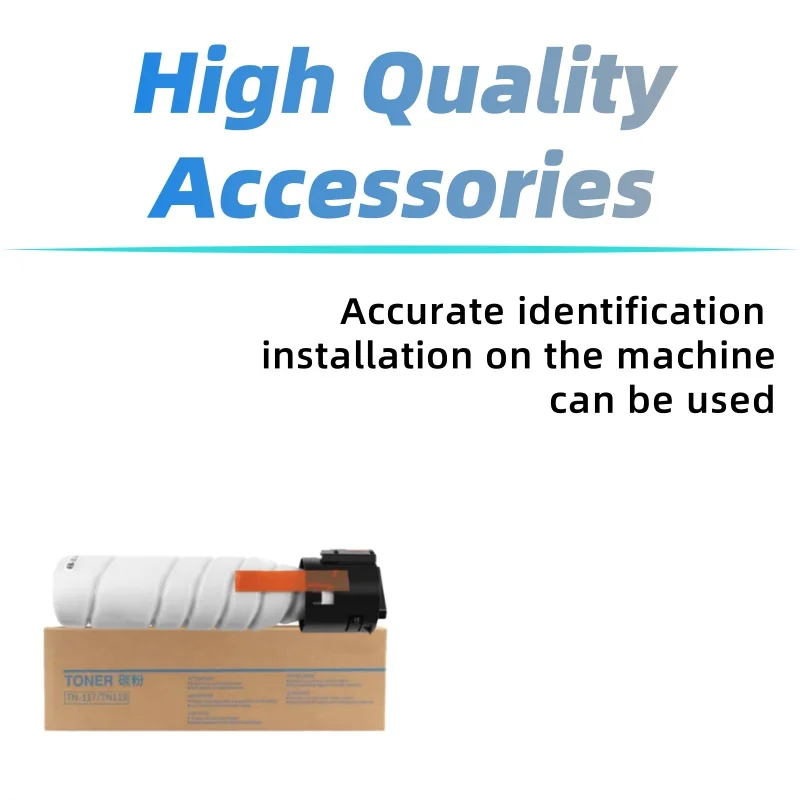 2 uds cartucho de tóner negro TN117 compatible con Konica Minolta Bizhub 164 184 impresora 185 7718 7818 cartucho de tóner - imagen 3