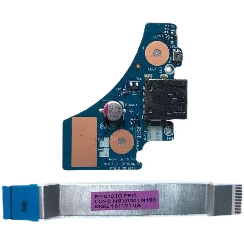 Nuevo para Lenovo Ideapad Y7000P 1060 placa USB IO con Cable NS-B963 5C50S93037