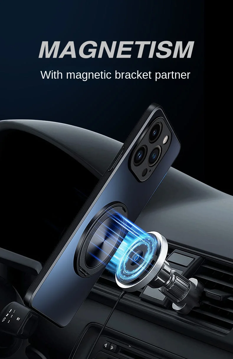 Para Huawei Honor Magic 6 5 Lite funda dura mate con soporte de anillo funda protectora trasera magnética para Magic 5 6 Lite Pro Shell - imagen 4