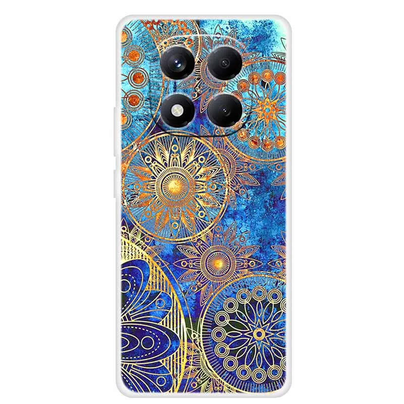 Para Redmi Note 14 Pro 4G funda con ilustraciones degradadas funda de teléfono de silicona TPU suave para Redmi Note14Pro 4G funda de parachoques de dibujos animados - imagen 2