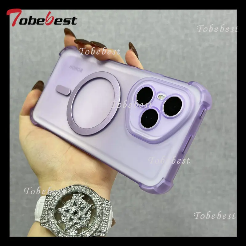 Funda de carga inalámbrica magnética a prueba de golpes para Xiaomi Poco X7 X6 Redmi Turbo 4 3 Pro A5 A3 Magsafe - imagen 3