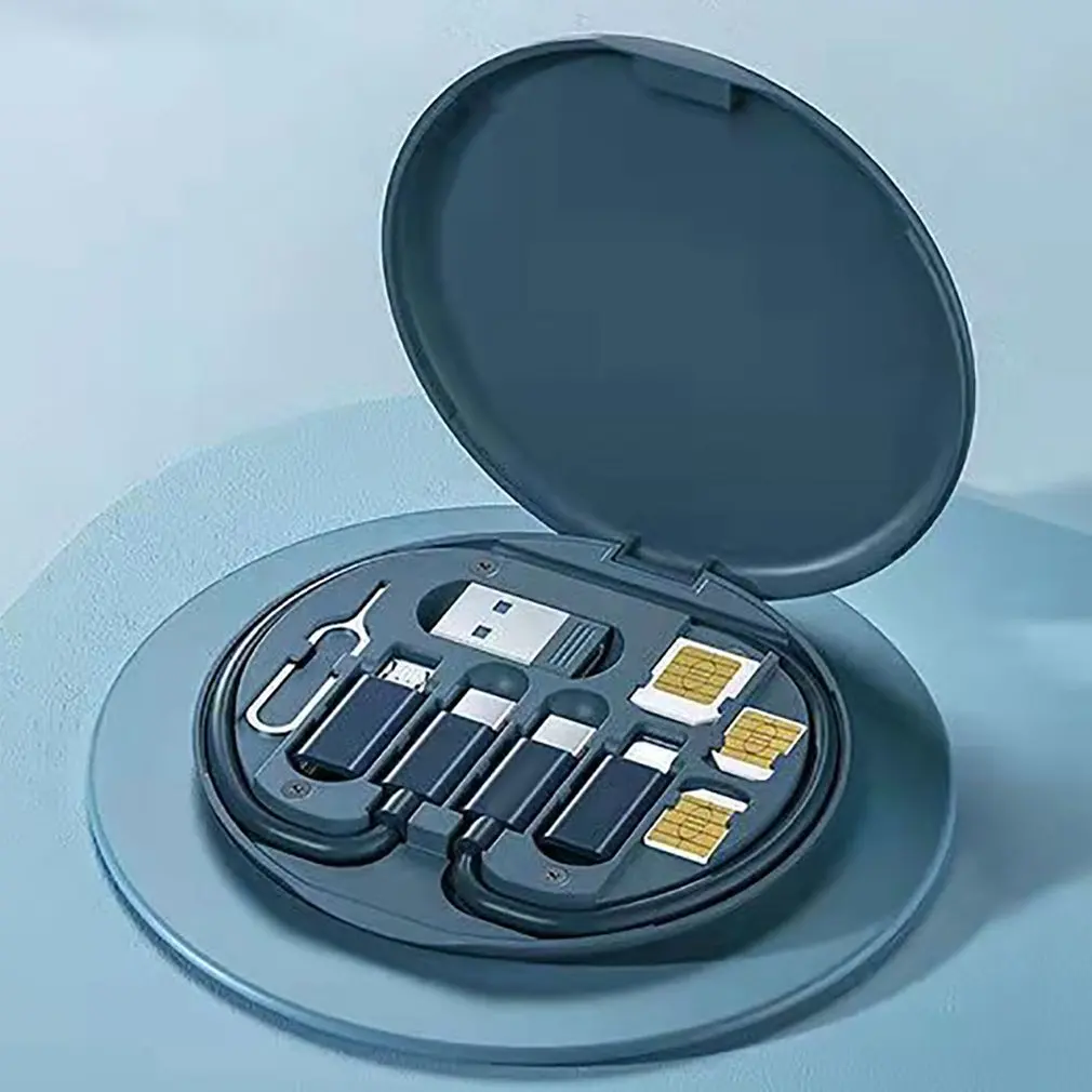 Cables de carga rápida Micro USB tipo C, Cable de datos para teléfono móvil, conjunto de cargador USB, caja de almacenamiento para Apple, Huawei, Xiaomi, envío directo - imagen 3