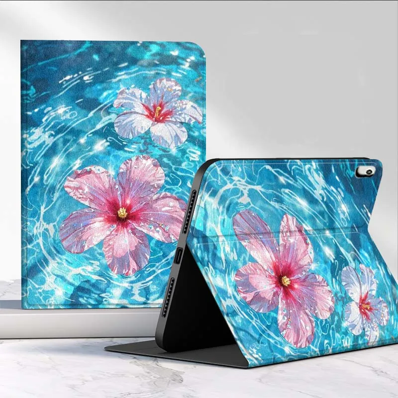 Starlight Lotus Pond para iPad Pro Mini 1 2 3 4 5 6 7 7ta generación 12,9 10,5 13 11 7,9 8,3 M4 pulgadas funda para tableta - imagen 2