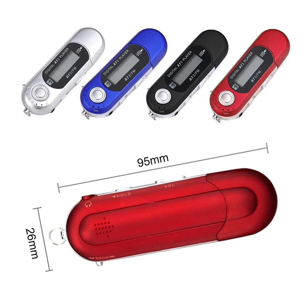 Reproductor de MP3 portátil, altavoz de música de tira larga, reproductor de tarjetas de música Hifi enchufable por USB, Mini MP3 para estudio deportivo - imagen 3