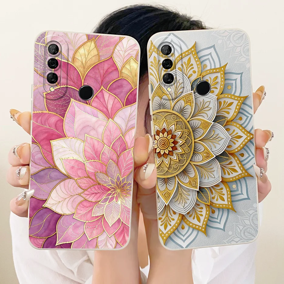 Para Huawei Y6p Y7p funda de lujo cubierta pintada de caramelo suave TPU mate funda de teléfono para Huawei Y7p Y 6p HuaweiY6p HuaweiY7p Fundas bolsas - imagen 2