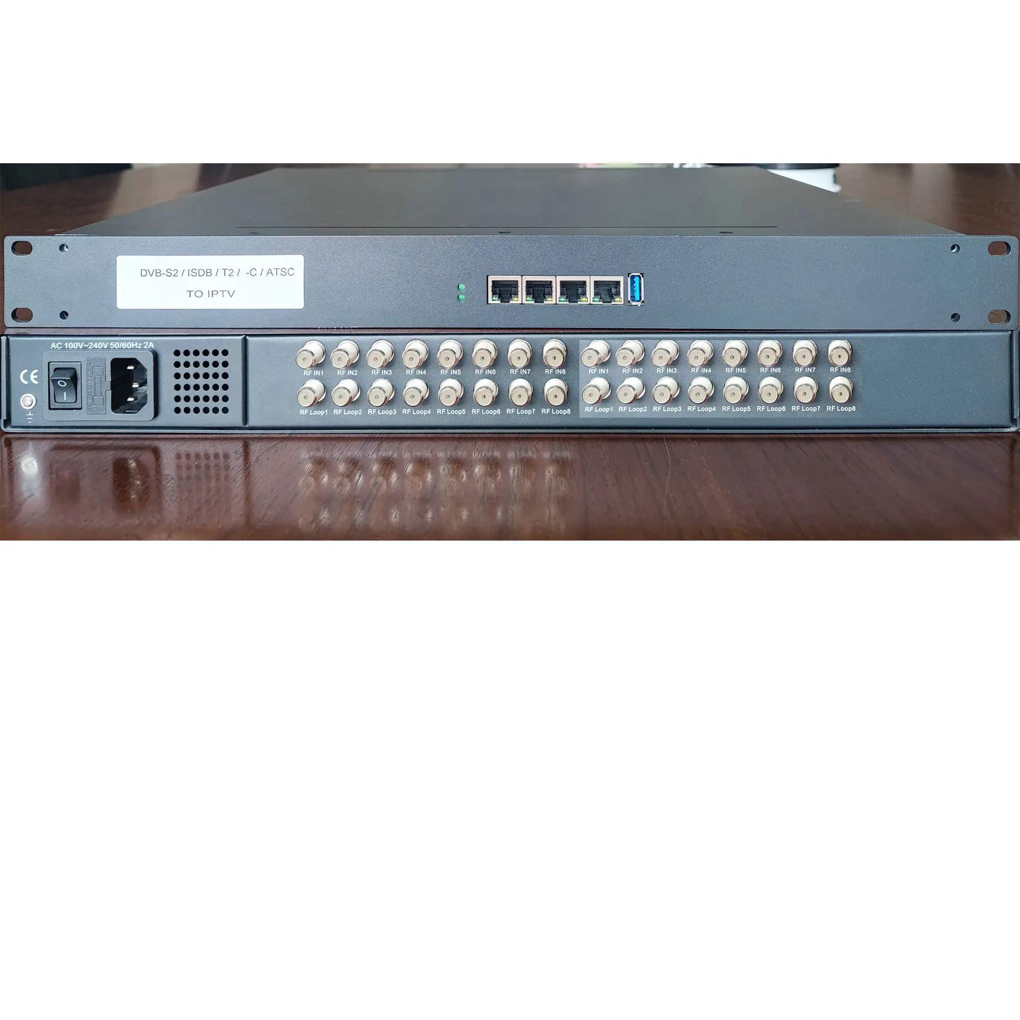 Sintonizador a servidor IPTV DVB-T/T2 ISDBT DVB-S/S2 ATSC a IP UDP HTTP HLS Receptor IRD RF a servidor de transmisión IP - imagen 3