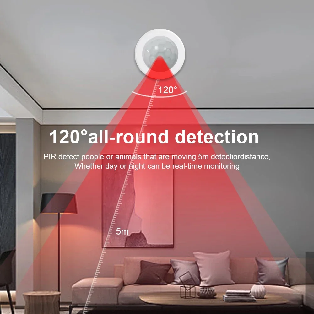 EWelink Zigbee 3,0 Sensor de movimiento Pir inteligente movimiento cuerpo humano Detector infrarrojo Sensor de alarma de seguridad funciona con asistente de hogar - imagen 3